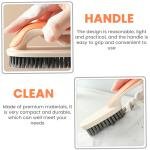 Limitless Clothes Brush Soft Hair Shoe Laundry Brush Household Slippers Not Hurt Clothes Shoes With Handle Board Brush Multi-functional Cleaning Tool (Blue-2pack)